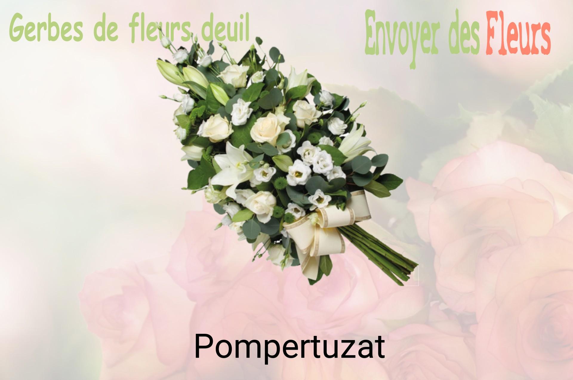 Gerbe de fleurs de deuil livrée à Pompertuzat